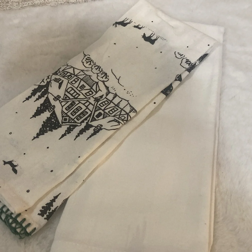 Target BP 2021 Christmas Ski Lodge Dish Towels